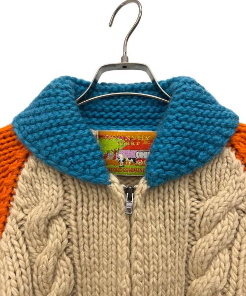 OZONE COMMUNITY（オゾンコミュニティ）OZONE COMMUNITY (オゾンコミュニティ) カウチンニットカーディガン ベージュ サイズ:不明の古着・服飾アイテム