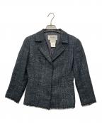 Reneルネ）の古着「TISSUE　ツイードジャケット」｜ブラック