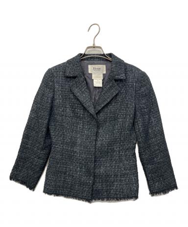 中古・古着通販】Rene (ルネ) TISSUE ツイードジャケット ブラック