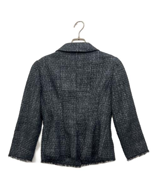 Rene（ルネ）Rene (ルネ) TISSUE　ツイードジャケット ブラック サイズ:36の古着・服飾アイテム