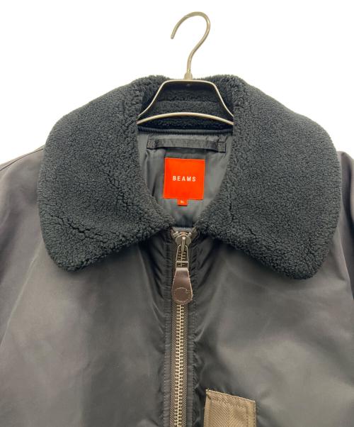 BEAMS（ビームス）BEAMS (ビームス) ビッグフェードミリタリーブルゾン ブラック サイズ:XLの古着・服飾アイテム