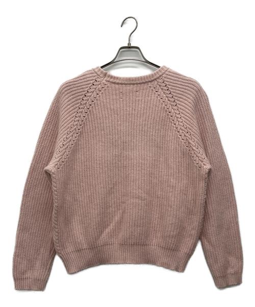 MEYAME（メヤメ）MEYAME (メヤメ) ウールコットン プルオーバーニット ピンク サイズ:FREEの古着・服飾アイテム