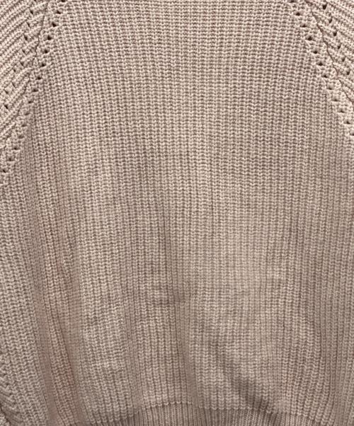 MEYAME（メヤメ）MEYAME (メヤメ) ウールコットン プルオーバーニット ピンク サイズ:FREEの古着・服飾アイテム