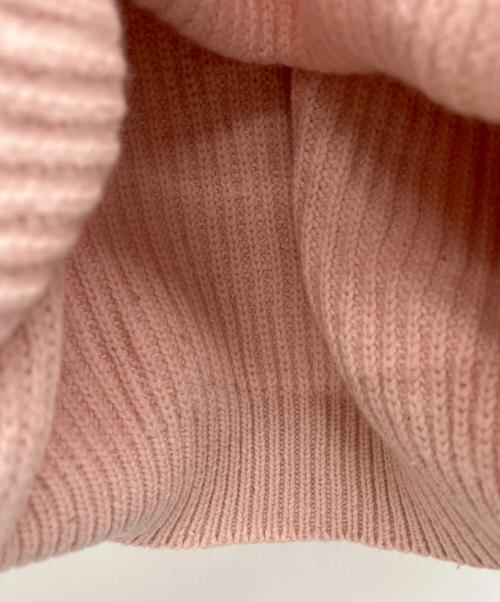 MEYAME（メヤメ）MEYAME (メヤメ) ウールコットン プルオーバーニット ピンク サイズ:FREEの古着・服飾アイテム