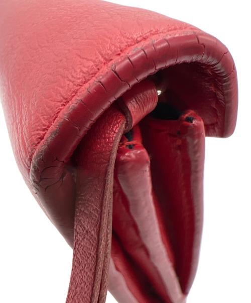 BALENCIAGA（バレンシアガ）BALENCIAGA (バレンシアガ) 長財布 レッドの古着・服飾アイテム