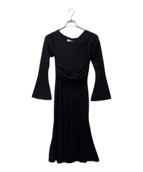HER LIP TO（ハーリップトゥ）HER LIP TO (ハーリップトゥ) ニットワンピース ブラック サイズ:Sの古着・服飾アイテム