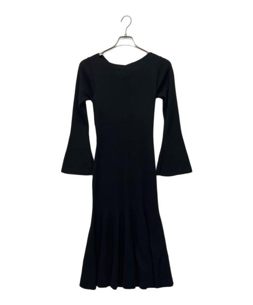 HER LIP TO（ハーリップトゥ）HER LIP TO (ハーリップトゥ) ニットワンピース ブラック サイズ:Sの古着・服飾アイテム