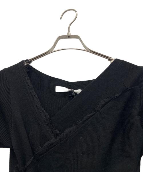 HER LIP TO（ハーリップトゥ）HER LIP TO (ハーリップトゥ) ニットワンピース ブラック サイズ:Sの古着・服飾アイテム