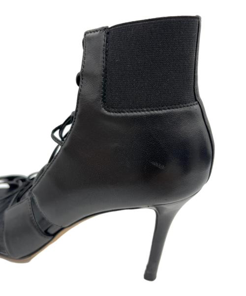 JIMMY CHOO（ジミーチュウ）JIMMY CHOO (ジミーチュウ) ピンヒールサンダル ブラック サイズ:38の古着・服飾アイテム