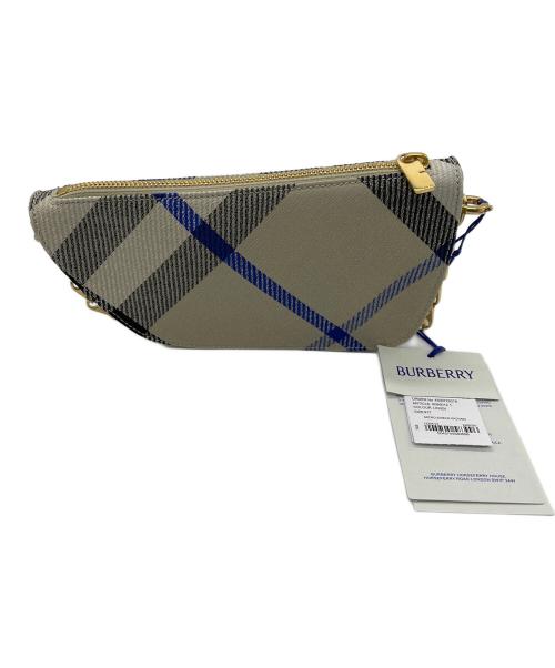 BURBERRY（バーバリー）BURBERRY (バーバリー) マイクロ シールドスリングバッグ グレー 未使用品の古着・服飾アイテム