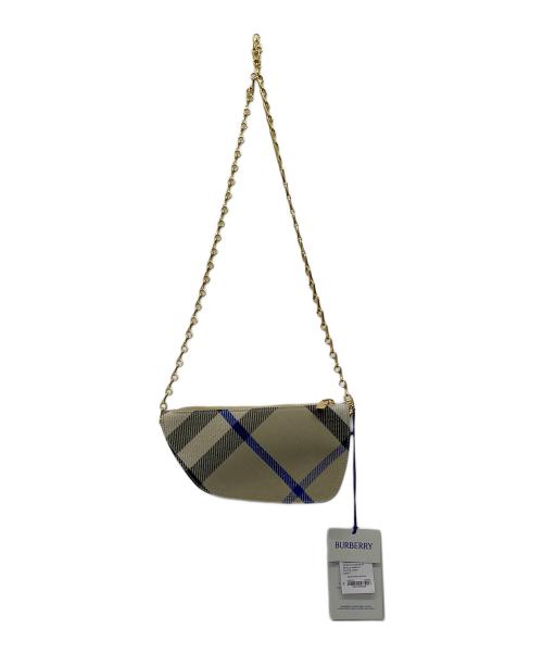 BURBERRY（バーバリー）BURBERRY (バーバリー) マイクロ シールドスリングバッグ グレー 未使用品の古着・服飾アイテム