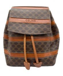 CELINE（セリーヌ）の古着「ミニリュック　マカダム柄」｜ブラウン