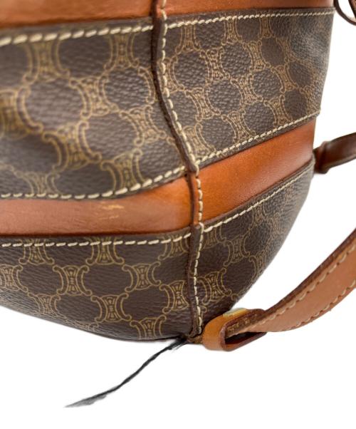 CELINE（セリーヌ）CELINE (セリーヌ) ミニリュック　マカダム柄 ブラウンの古着・服飾アイテム