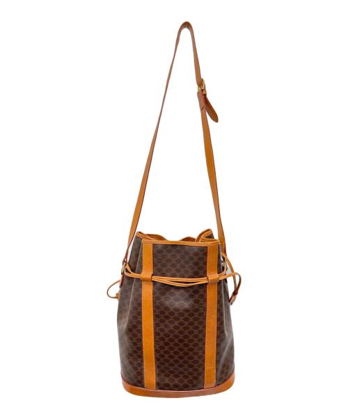 CELINE（セリーヌ）CELINE (セリーヌ) バケツ型ショルダーバッグ ブラウンの古着・服飾アイテム