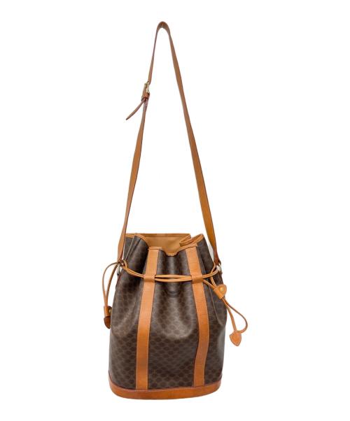CELINE（セリーヌ）CELINE (セリーヌ) バケツ型ショルダーバッグ ブラウンの古着・服飾アイテム