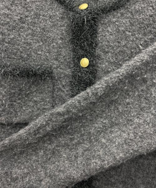 NOLLEY'S（ノーリーズ）NOLLEY'S (ノーリーズ) ラメフワフワジャケット グレー サイズ:38の古着・服飾アイテム