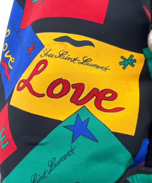 Yves Saint Laurent（イヴサンローラン）Yves Saint Laurent (イヴサンローラン) 巾着ショルダーバッグ マルチカラーの古着・服飾アイテム
