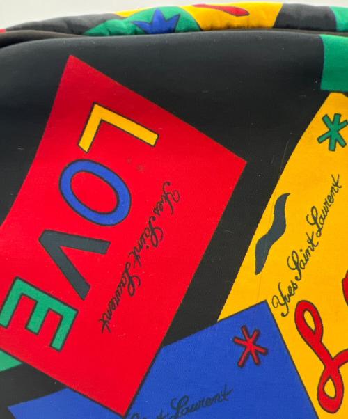 Yves Saint Laurent（イヴサンローラン）Yves Saint Laurent (イヴサンローラン) 巾着ショルダーバッグ マルチカラーの古着・服飾アイテム