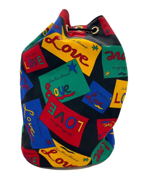 Yves Saint Laurent（イヴサンローラン）Yves Saint Laurent (イヴサンローラン) 巾着ショルダーバッグ マルチカラーの古着・服飾アイテム