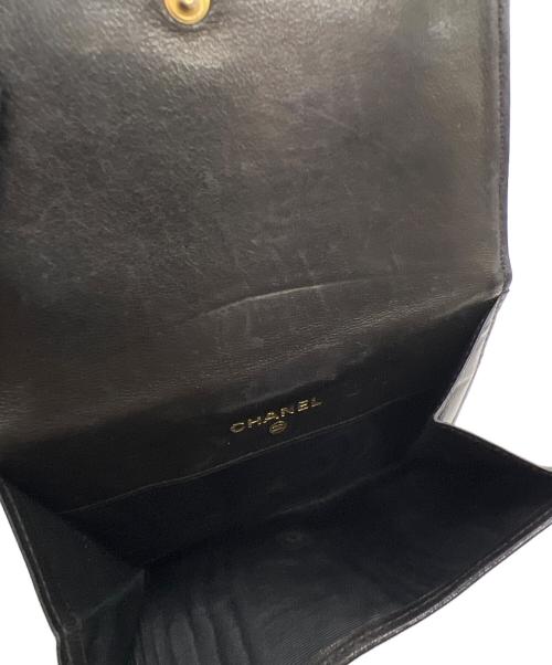 CHANEL（シャネル）CHANEL (シャネル) 2つ折り財布 ブラックの古着・服飾アイテム