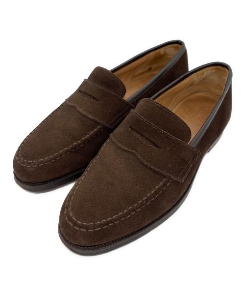 Crockett & Jones（クロケット＆ジョーンズ）Crockett & Jones (クロケット＆ジョーンズ) コインローファー ブラウン サイズ:61/2の古着・服飾アイテム