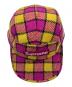 中古・古着 SUPREME (シュプリーム) Harris Tweed (ハリスツイード) キャップ ピンク×イエロー：10000円