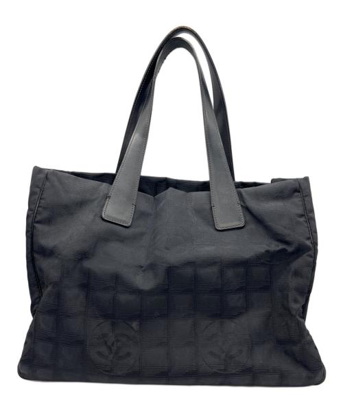CHANEL（シャネル）CHANEL (シャネル) トートMM　ニュートラベルライン ブラックの古着・服飾アイテム