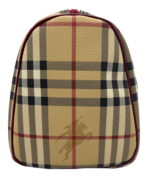 BURBERRY（バーバリー）BURBERRY (バーバリー) ミニボストンバッグ ベージュの古着・服飾アイテム