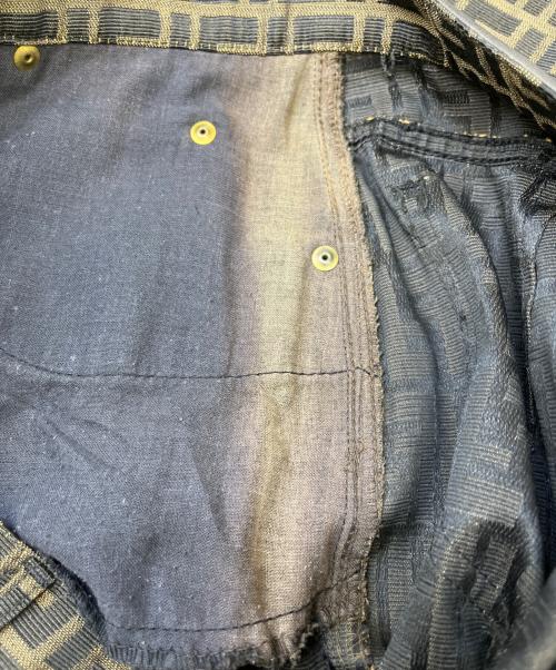 FENDI（フェンディ）FENDI (フェンディ) ズッカ柄スカート ベージュ×ブラック サイズ:46の古着・服飾アイテム