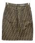 FENDI (フェンディ) ズッカ柄スカート ベージュ×ブラック サイズ:46：20000円