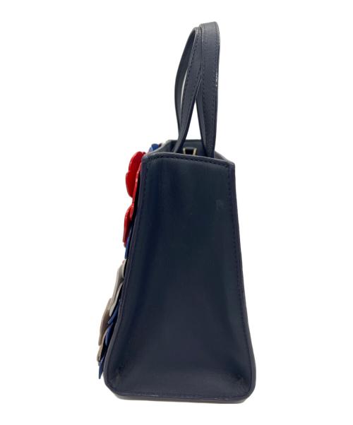 Kate Spade（ケイトスペード）Kate Spade (ケイトスペード) 2WAYバッグ ネイビー×レッドの古着・服飾アイテム