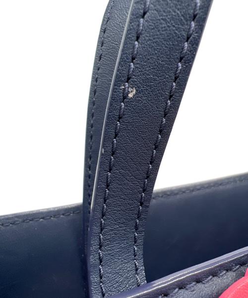 Kate Spade（ケイトスペード）Kate Spade (ケイトスペード) 2WAYバッグ ネイビー×レッドの古着・服飾アイテム