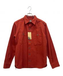 MOMOTARO JEANS（桃太郎ジーンズ）の古着「ワークシャツ」｜レッド