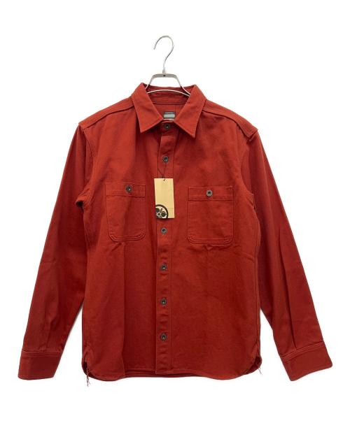 MOMOTARO JEANS（桃太郎ジーンズ）MOMOTARO JEANS (桃太郎ジーンズ) ワークシャツ レッド サイズ:４０の古着・服飾アイテム