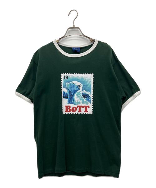 BoTT（ボット）BoTT (ボット) リンガーカットソー グリーン サイズ:Lの古着・服飾アイテム