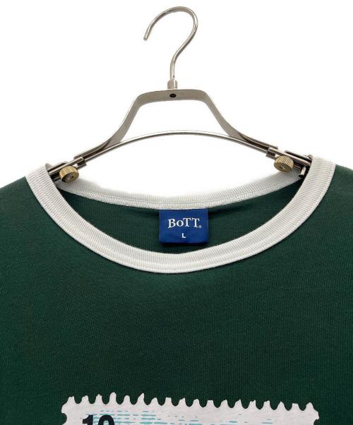 BoTT（ボット）BoTT (ボット) リンガーカットソー グリーン サイズ:Lの古着・服飾アイテム