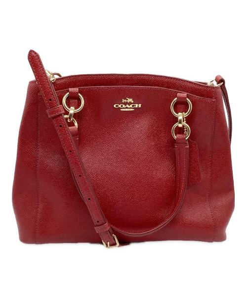 COACH（コーチ）COACH (コーチ) 2WAYバッグ レッドの古着・服飾アイテム