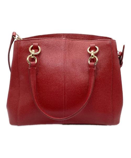 COACH（コーチ）COACH (コーチ) 2WAYバッグ レッドの古着・服飾アイテム