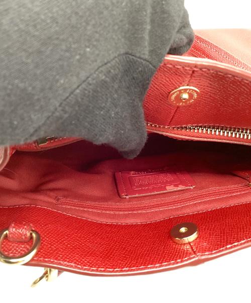 COACH（コーチ）COACH (コーチ) 2WAYバッグ レッドの古着・服飾アイテム