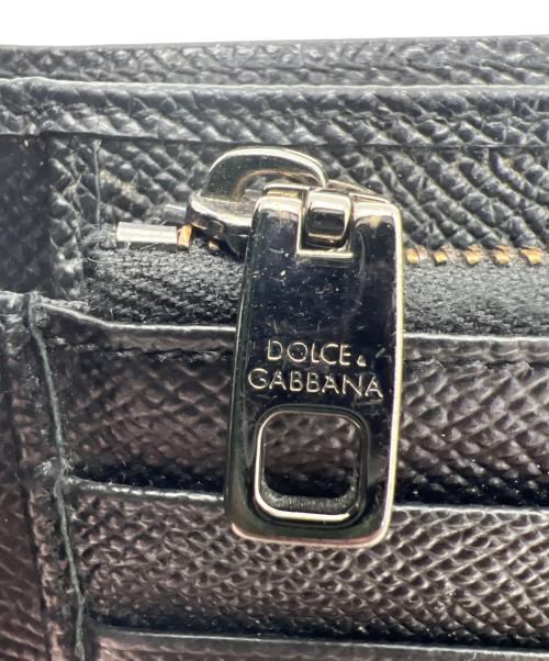 DOLCE & GABBANA（ドルチェ＆ガッバーナ）DOLCE & GABBANA (ドルチェ＆ガッバーナ) 2つ折り財布 ホワイト×ブラックの古着・服飾アイテム