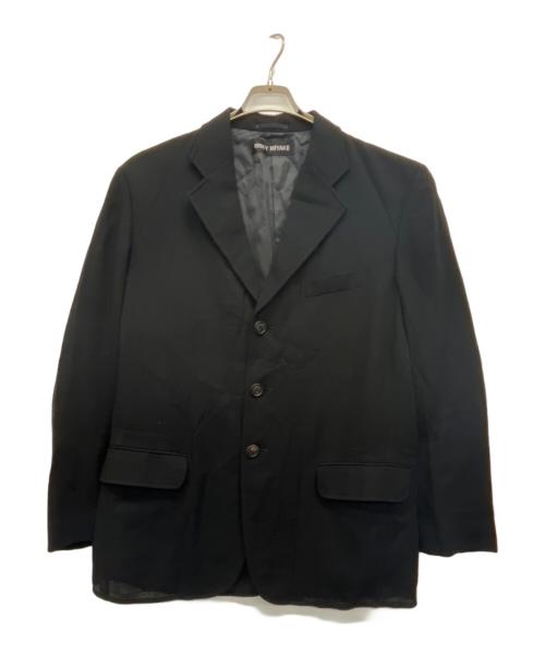 ISSEY MIYAKE（イッセイミヤケ）ISSEY MIYAKE (イッセイミヤケ) テーラードジャケット ブラック サイズ:4の古着・服飾アイテム
