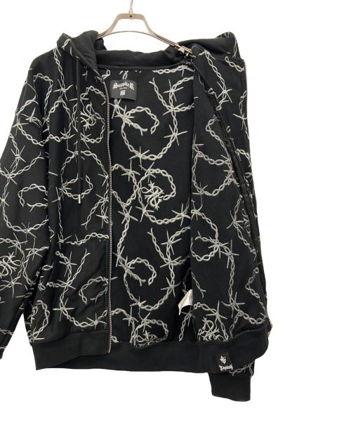 SUPPLIER（サプライヤー）SUPPLIER (サプライヤー) ジップパーカー ブラック サイズ:Lの古着・服飾アイテム