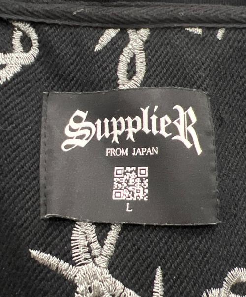 SUPPLIER（サプライヤー）SUPPLIER (サプライヤー) ジップパーカー ブラック サイズ:Lの古着・服飾アイテム