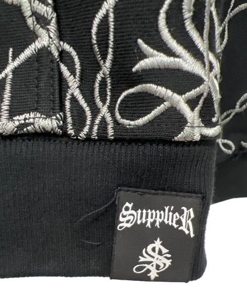 SUPPLIER（サプライヤー）SUPPLIER (サプライヤー) ジップパーカー ブラック サイズ:Lの古着・服飾アイテム
