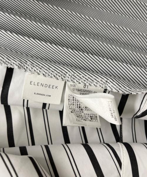 ELENDEEK（エレンディーク）ELENDEEK (エレンディーク) ワンピース ホワイト×グレー サイズ:1の古着・服飾アイテム