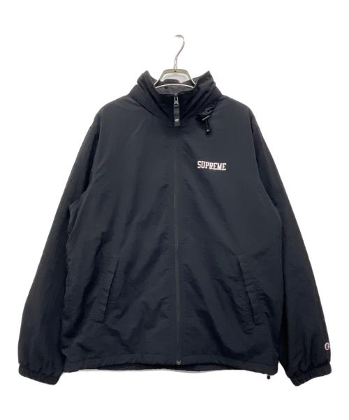 Champion（チャンピオン）Champion (チャンピオン) SUPREME (シュプリーム) ナイロンジャケット ブラック サイズ:Mの古着・服飾アイテム