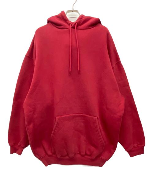 BALENCIAGA（バレンシアガ）BALENCIAGA (バレンシアガ) プルオーバーパーカー レッド サイズ:Sの古着・服飾アイテム