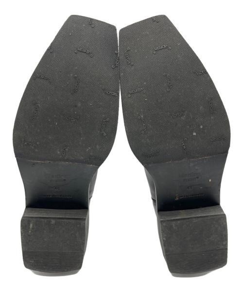 MARTINE ROSE（マーティン・ローズ）MARTINE ROSE (マーティン・ローズ) スクエアトゥチェルシーブーツ ブラック サイズ:41の古着・服飾アイテム