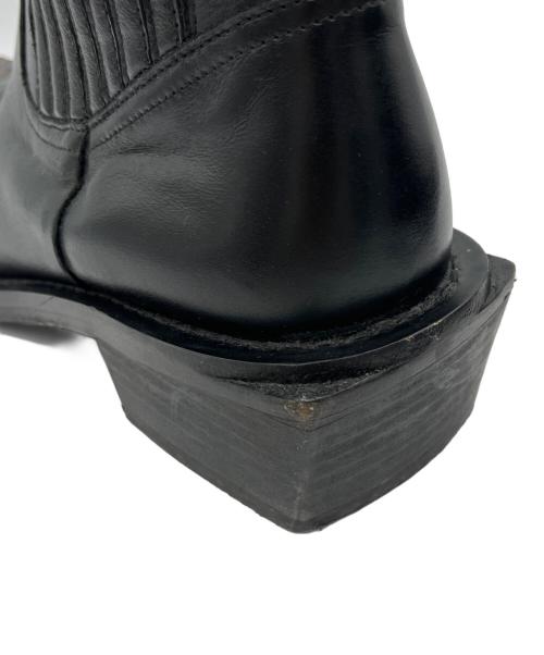 MARTINE ROSE（マーティン・ローズ）MARTINE ROSE (マーティン・ローズ) スクエアトゥチェルシーブーツ ブラック サイズ:41の古着・服飾アイテム