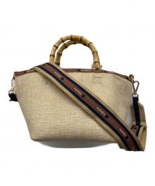 LeSportsac（レスポートサック）の古着「バンブーハンドルバッグ」｜ベージュ